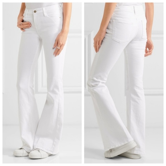 frame le high flare white